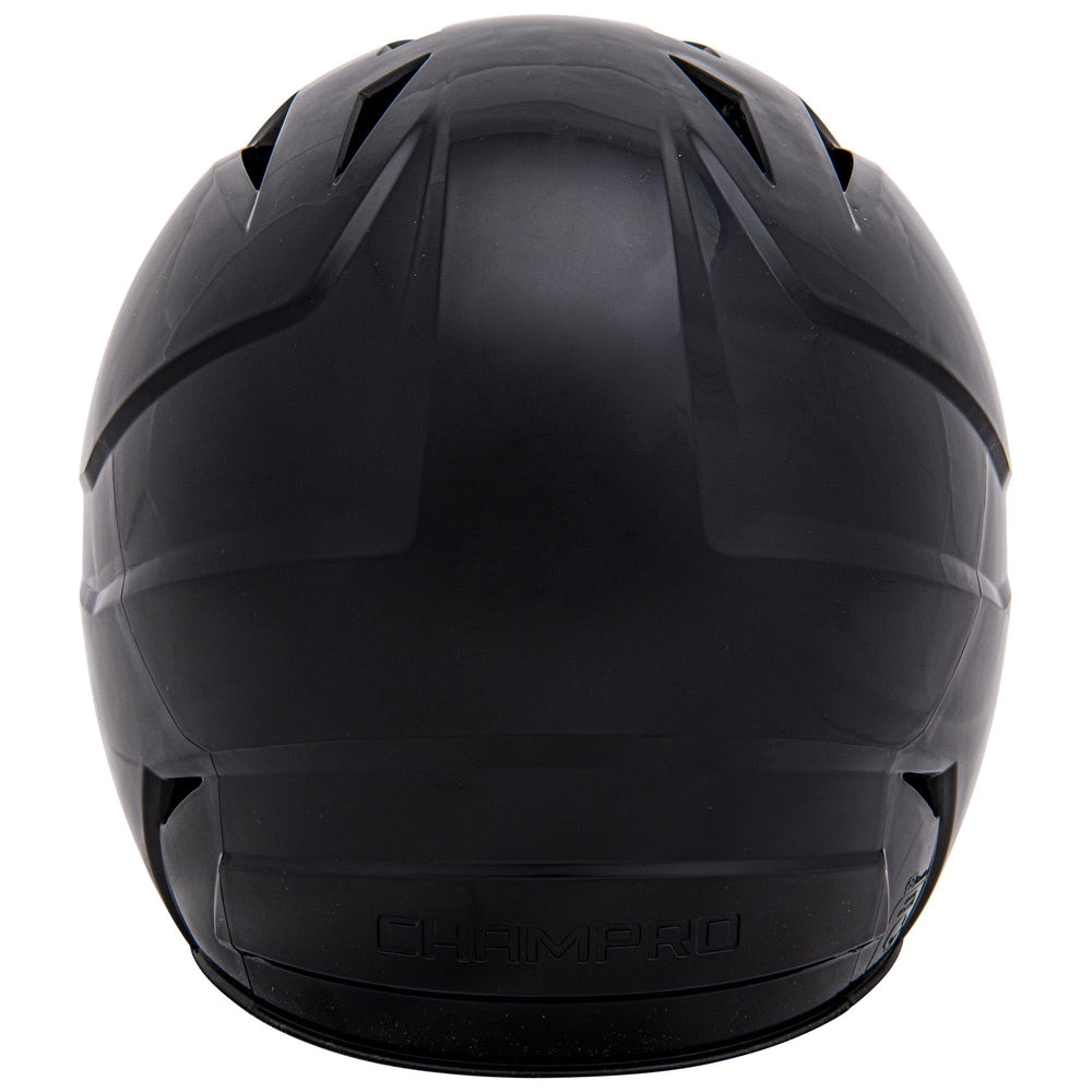 CHAMPRO helmet next to baseball cap showing Small size fit comparison