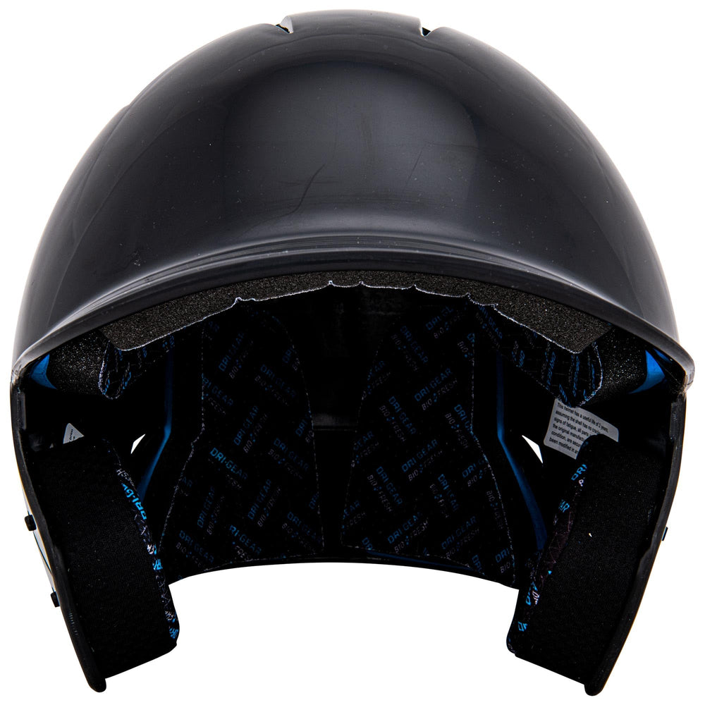 CHAMPRO helmet with screw-on facemask mounted showing added jaw protection