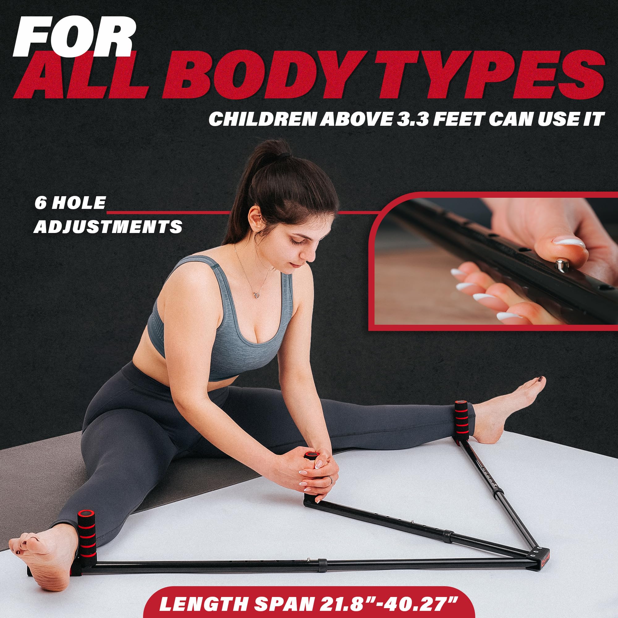Champs MMA base non-slip feet providing stability and safer stretches on gym floors