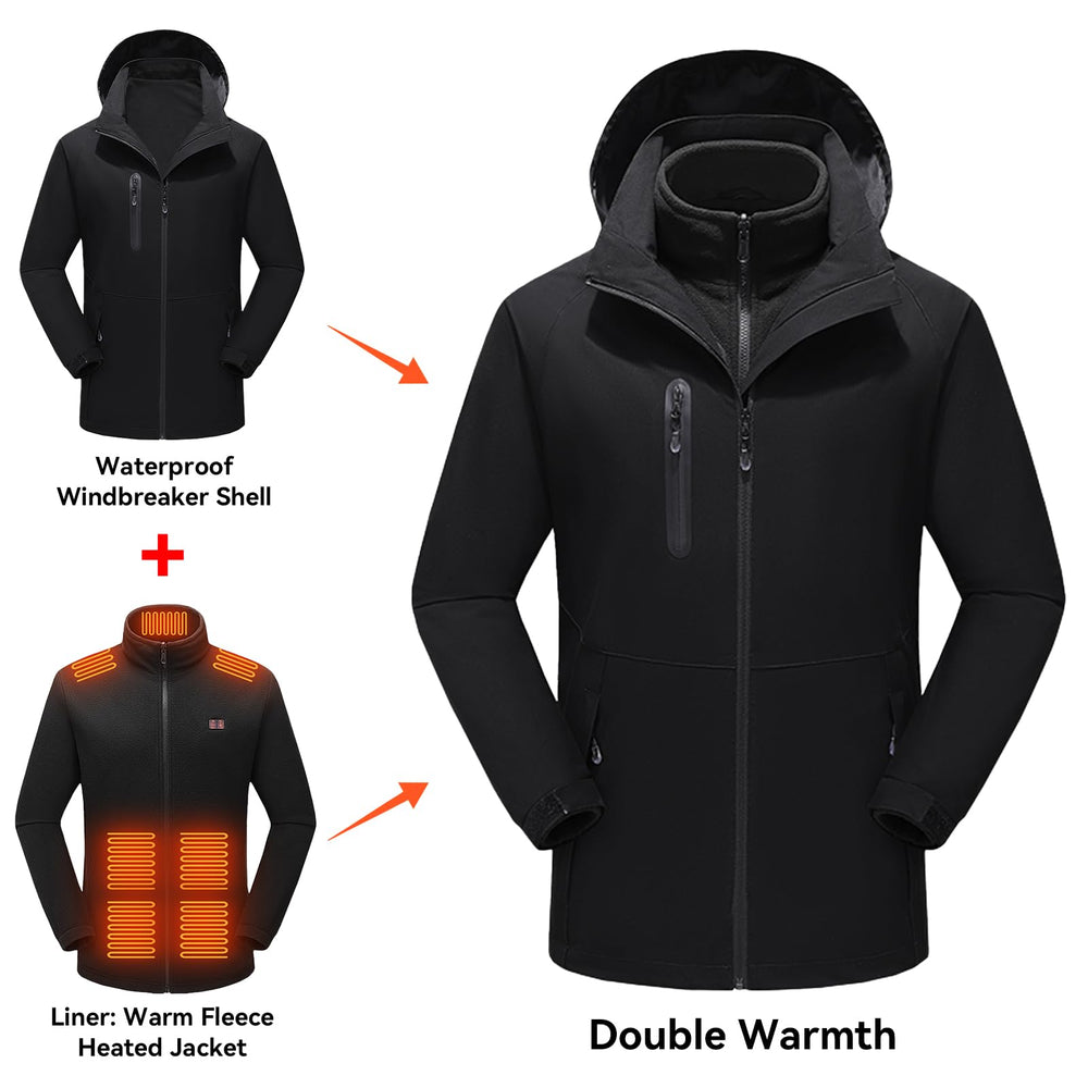 CHANGEOWN detachable fleece liner close-up showing cozy insulation