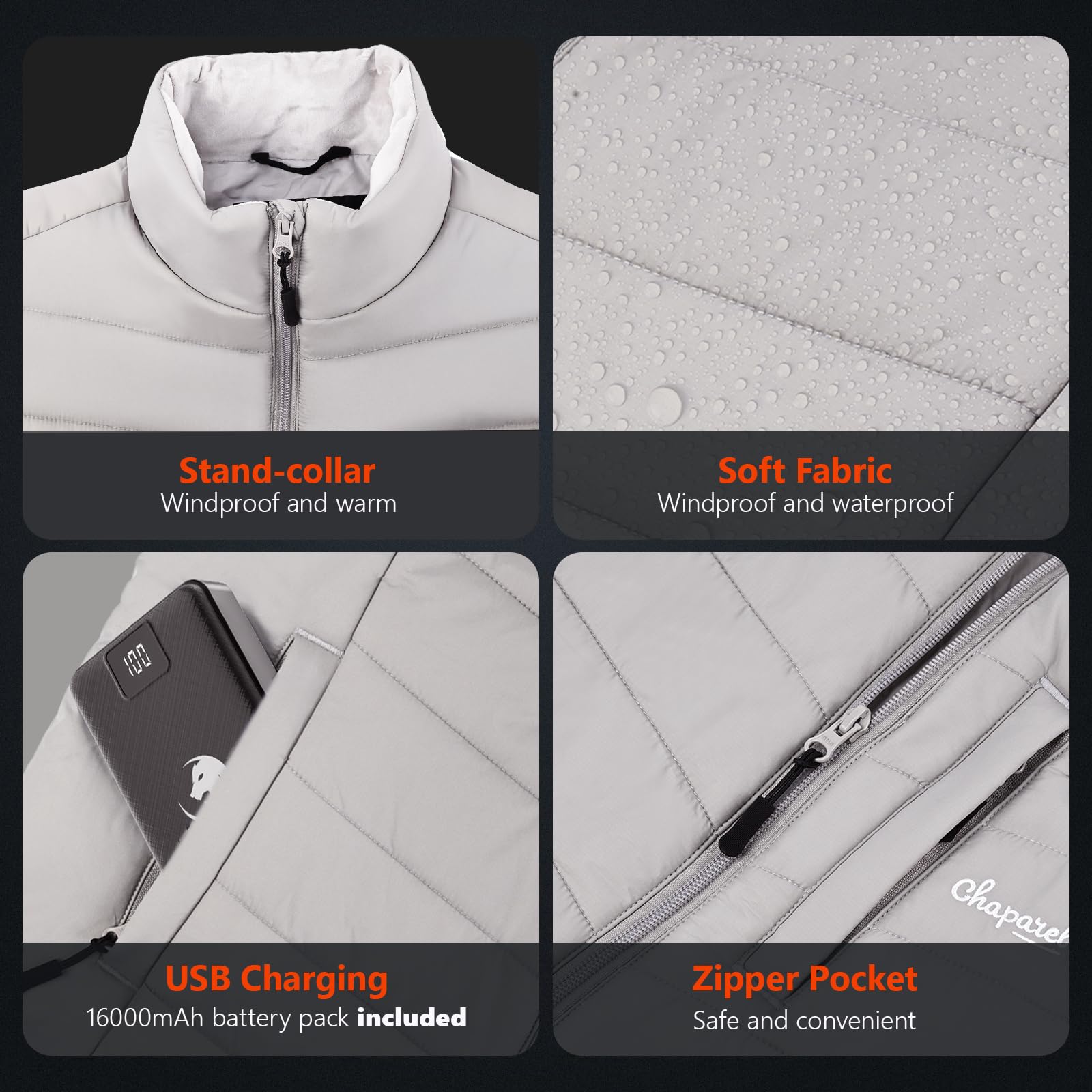 CHAPAREL smart controller close-up with buttons for three heat levels