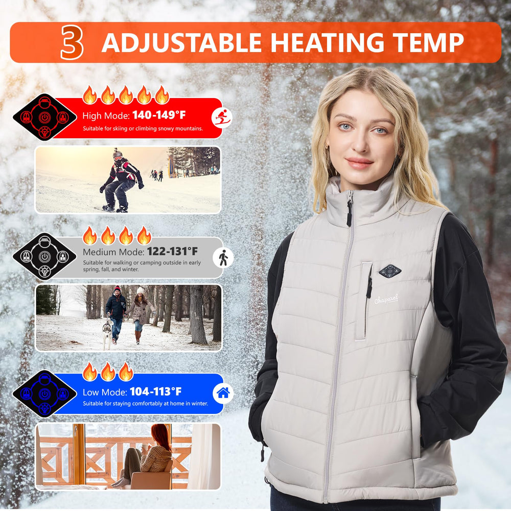 CHAPAREL vest next to a ruler showing compact size and easy layering