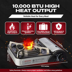Chef Master brass burner close-up highlighting durable heat retention benefit