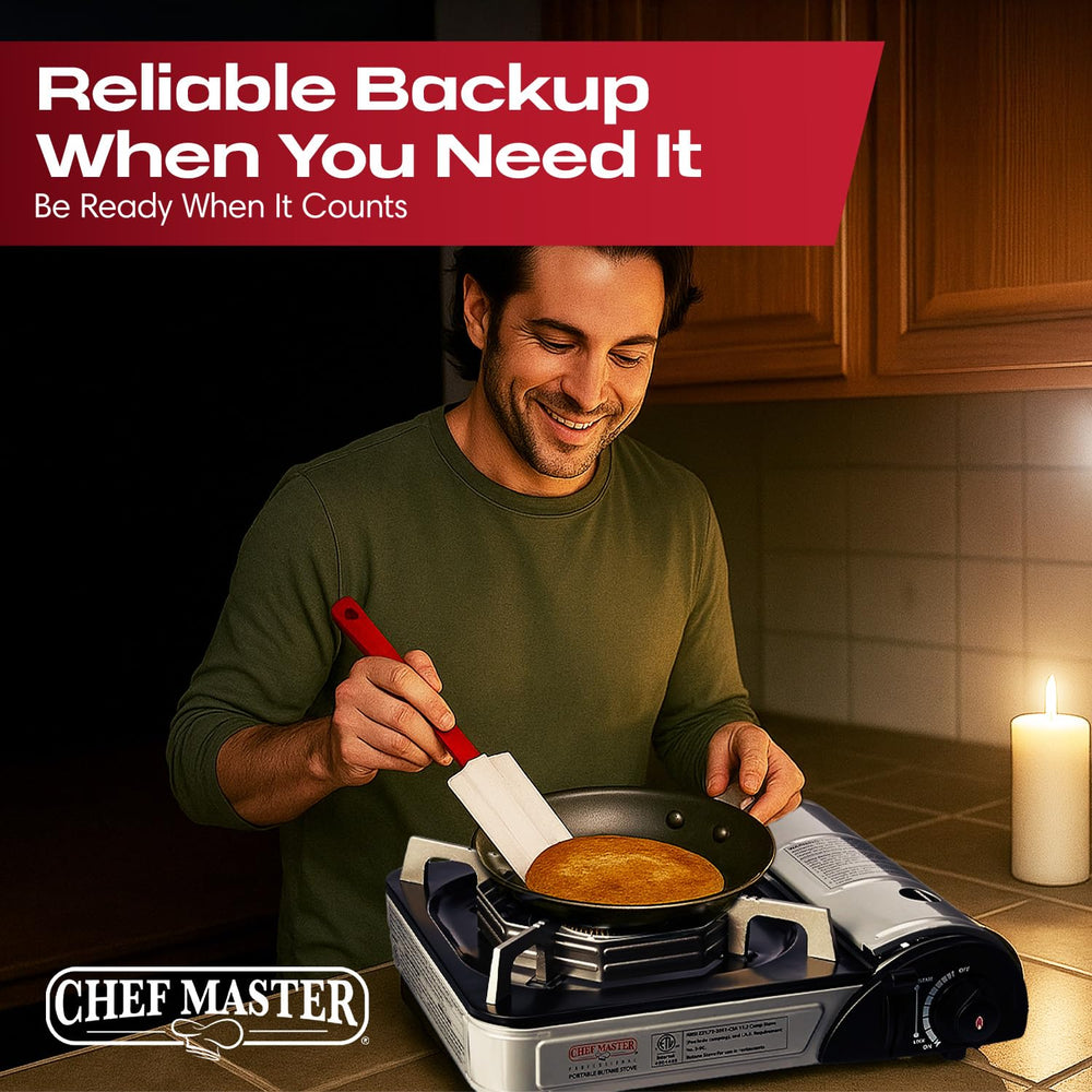 Chef Master packed emergency kit lifestyle image showing preparedness convenience benefit