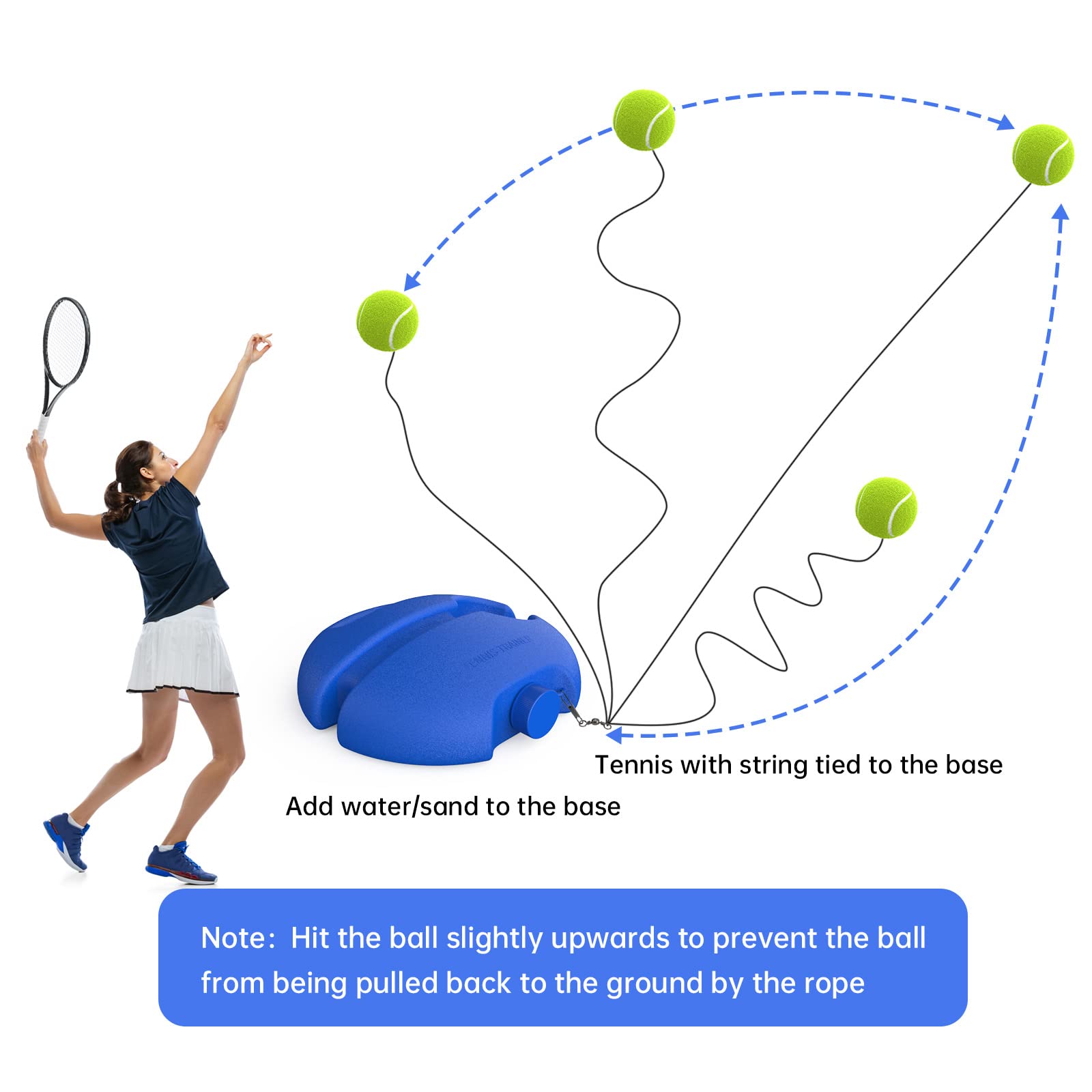 CHEGIF in-use in a backyard demonstrating solo practice and consistent rebound benefit