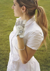 Chelsea Charles bracelet worn on wrist demonstrating comfortable wear during activity
