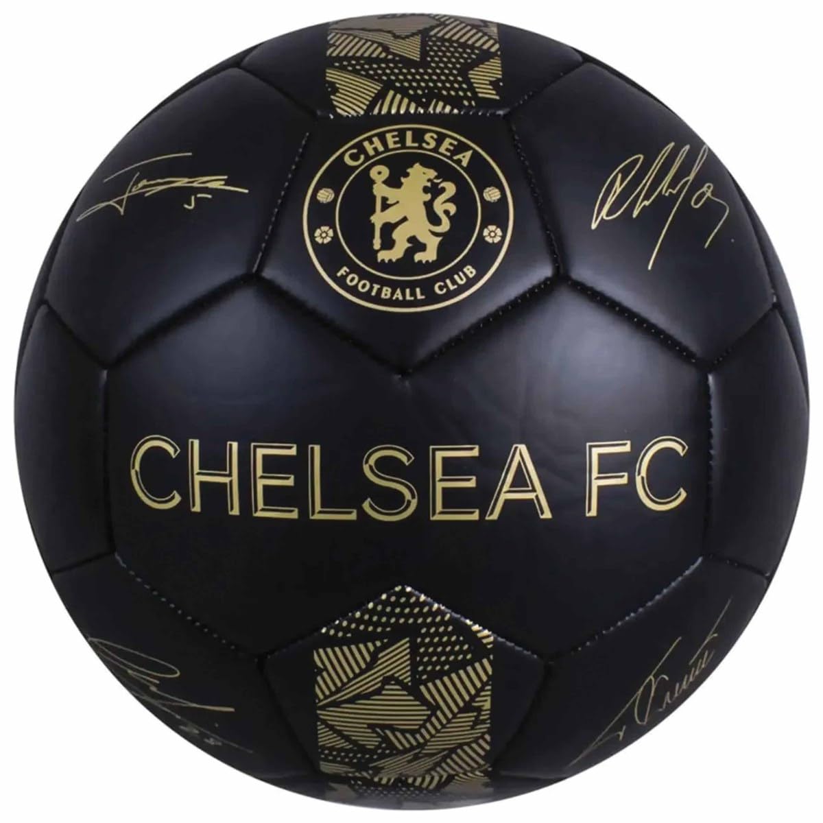 Chelsea black phantom football front view with crest, showing club pride and match-ready design