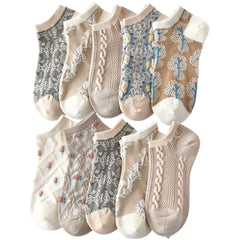 CHERSE front packaging showing 10-pair floral sock set and easy outfit matching