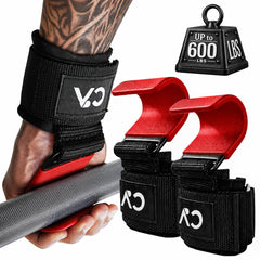 CHICK-ACTIVE front view of red lifting hooks showing packaging and benefit of secure grip