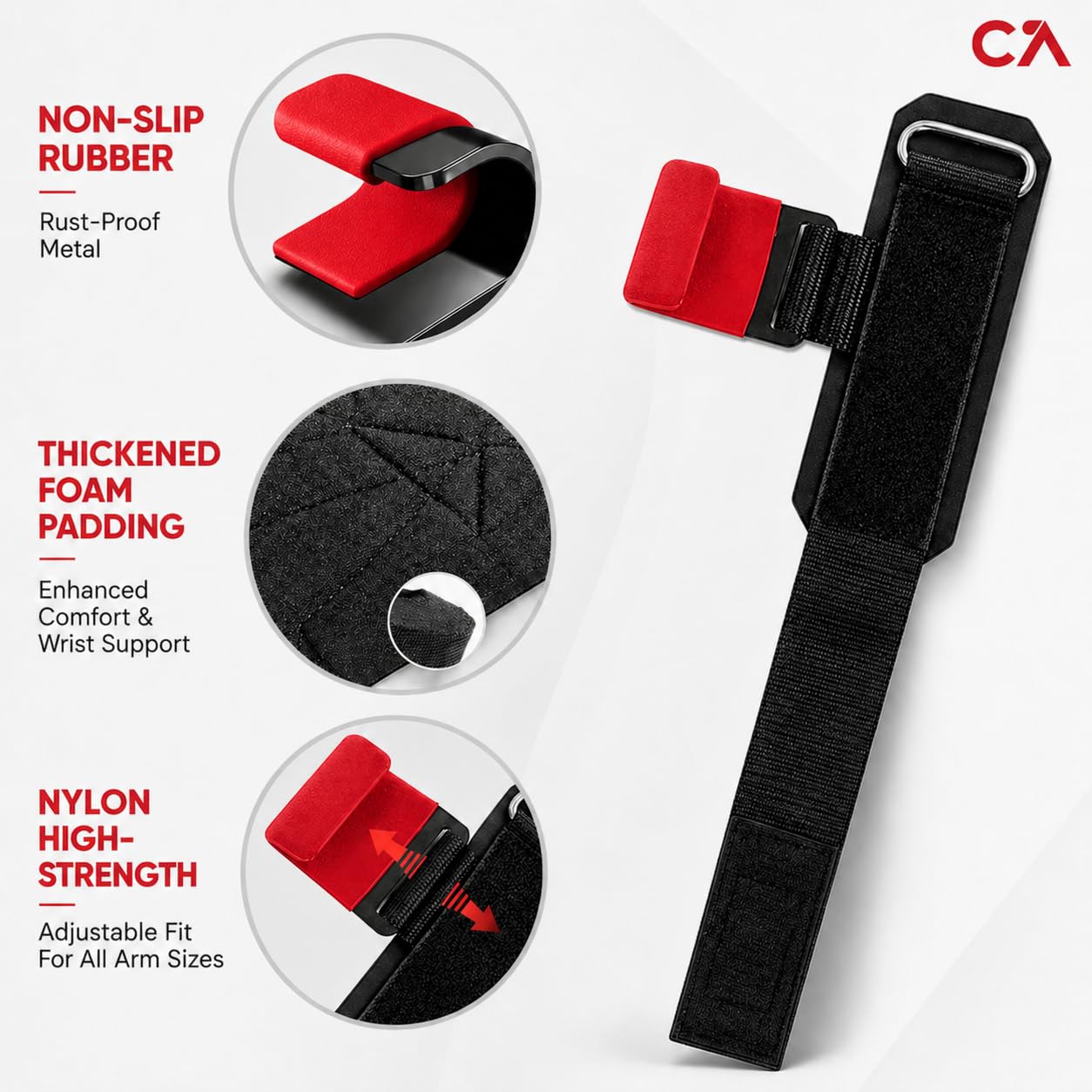 CHICK-ACTIVE hooks on gym bench with athlete showing practical training use benefit