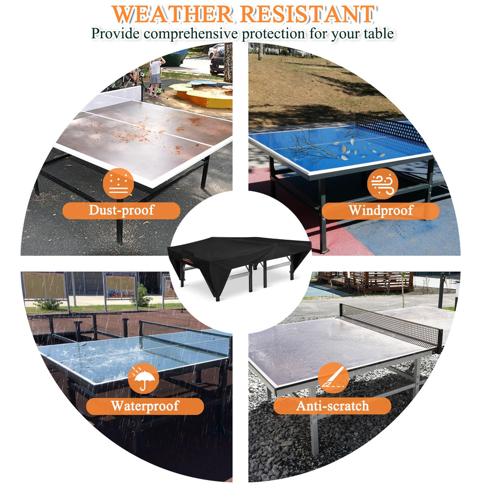 Cholila Cover installed on backyard table showing all-around protection benefit