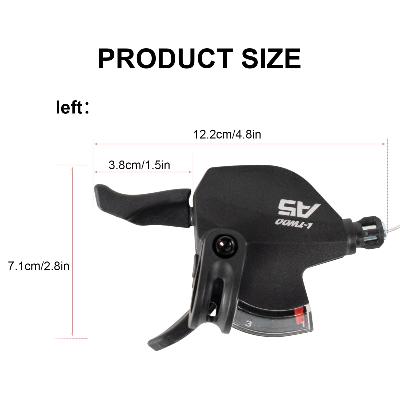 Chooee left and right shifters mounted on handlebar showing easy fit