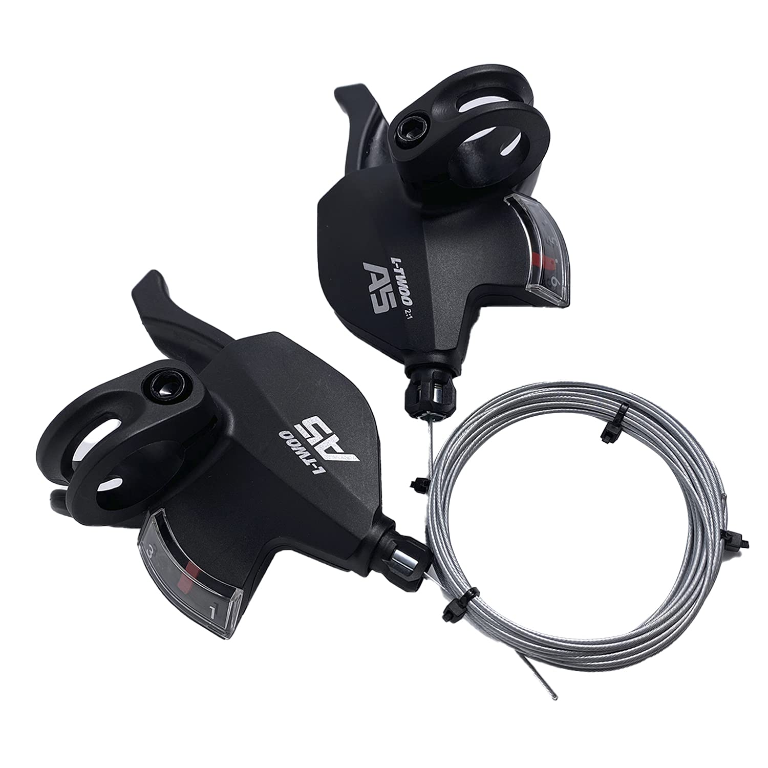 Chooee front view of shifters showing compact packaging and fit benefits