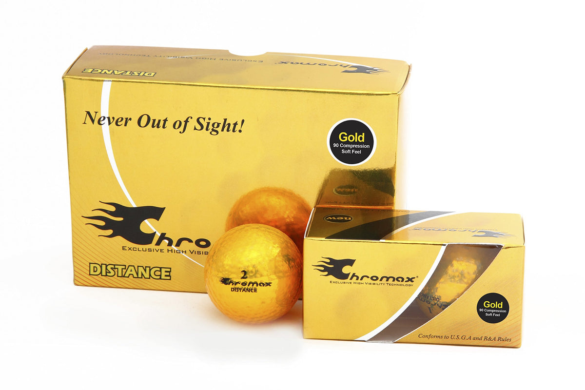 Chromax gold six-pack front view showing bright color and easy tracking
