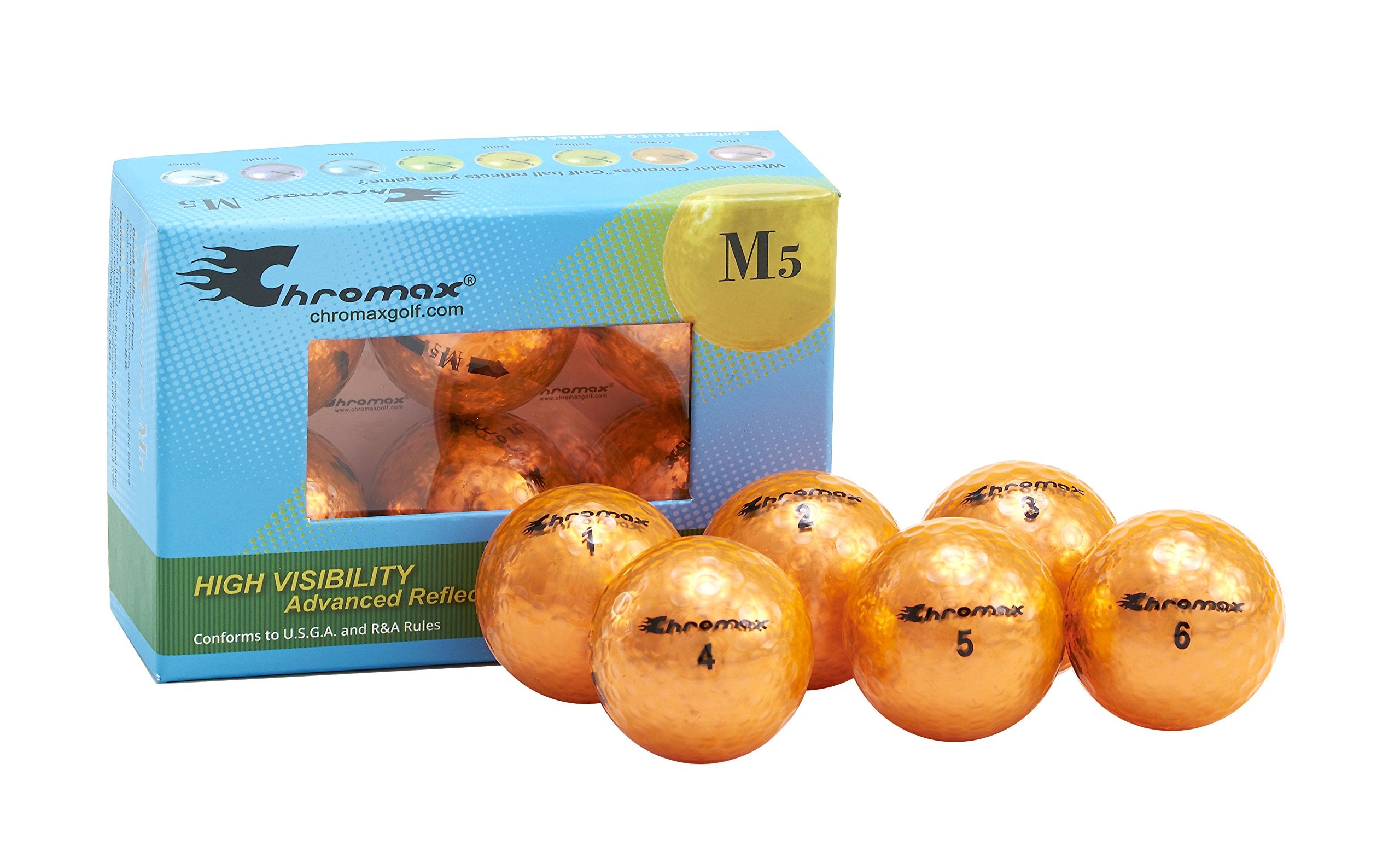 Chromax M5 orange front view showing metallic finish and easy tracking