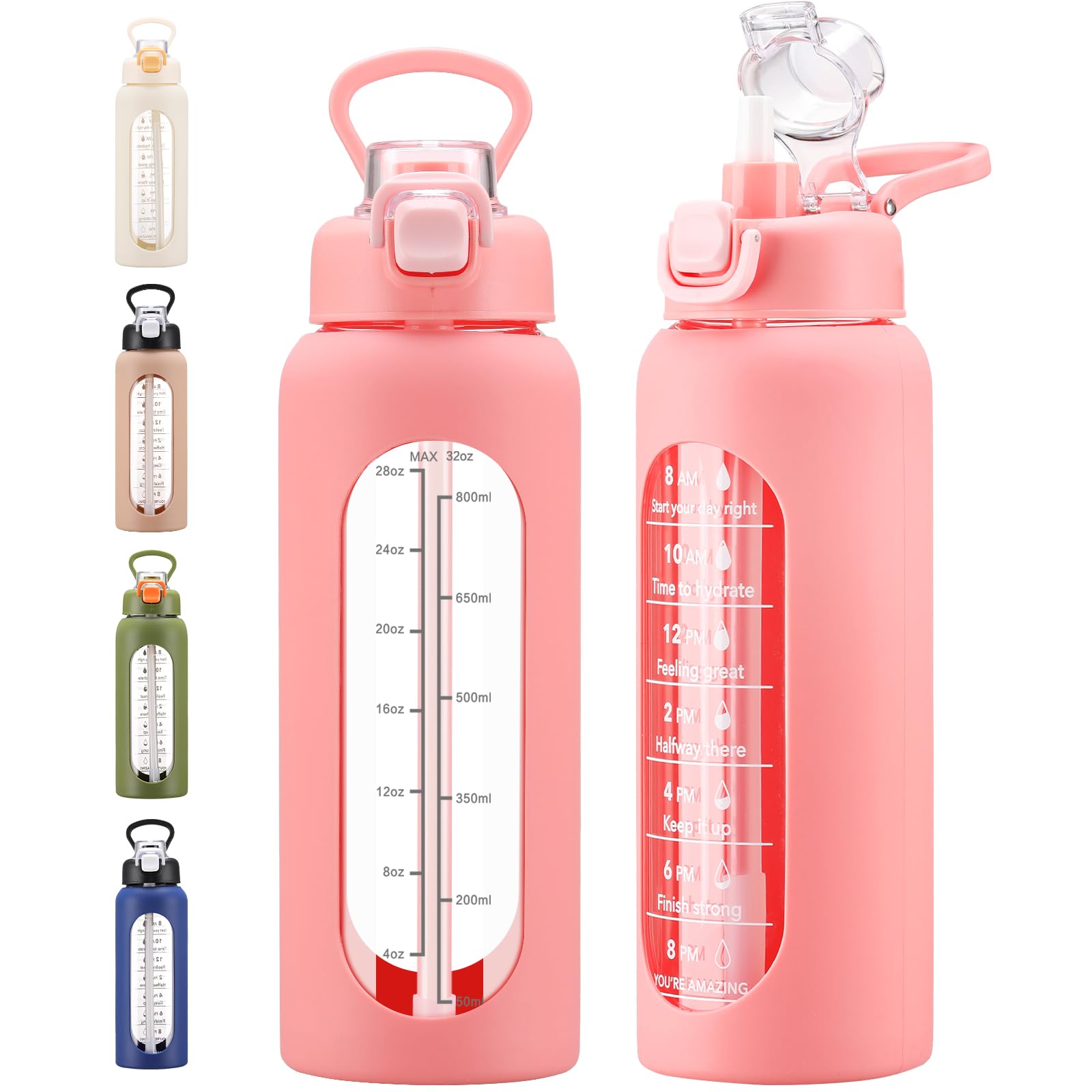 chunmo front view bottle showing full capacity and label, clear hydration benefit