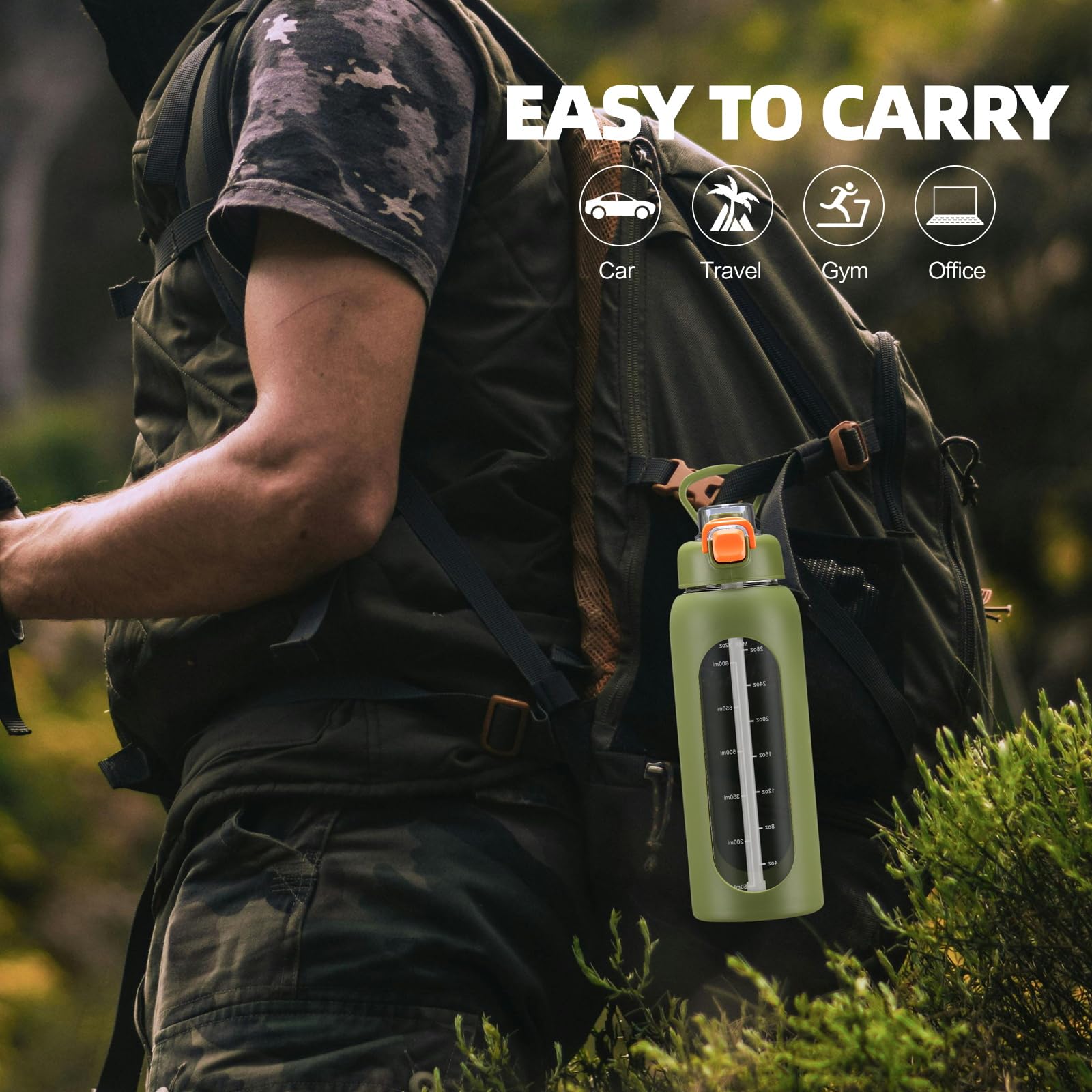chunmo handle carrying scale with hand demonstrating comfortable transport benefit