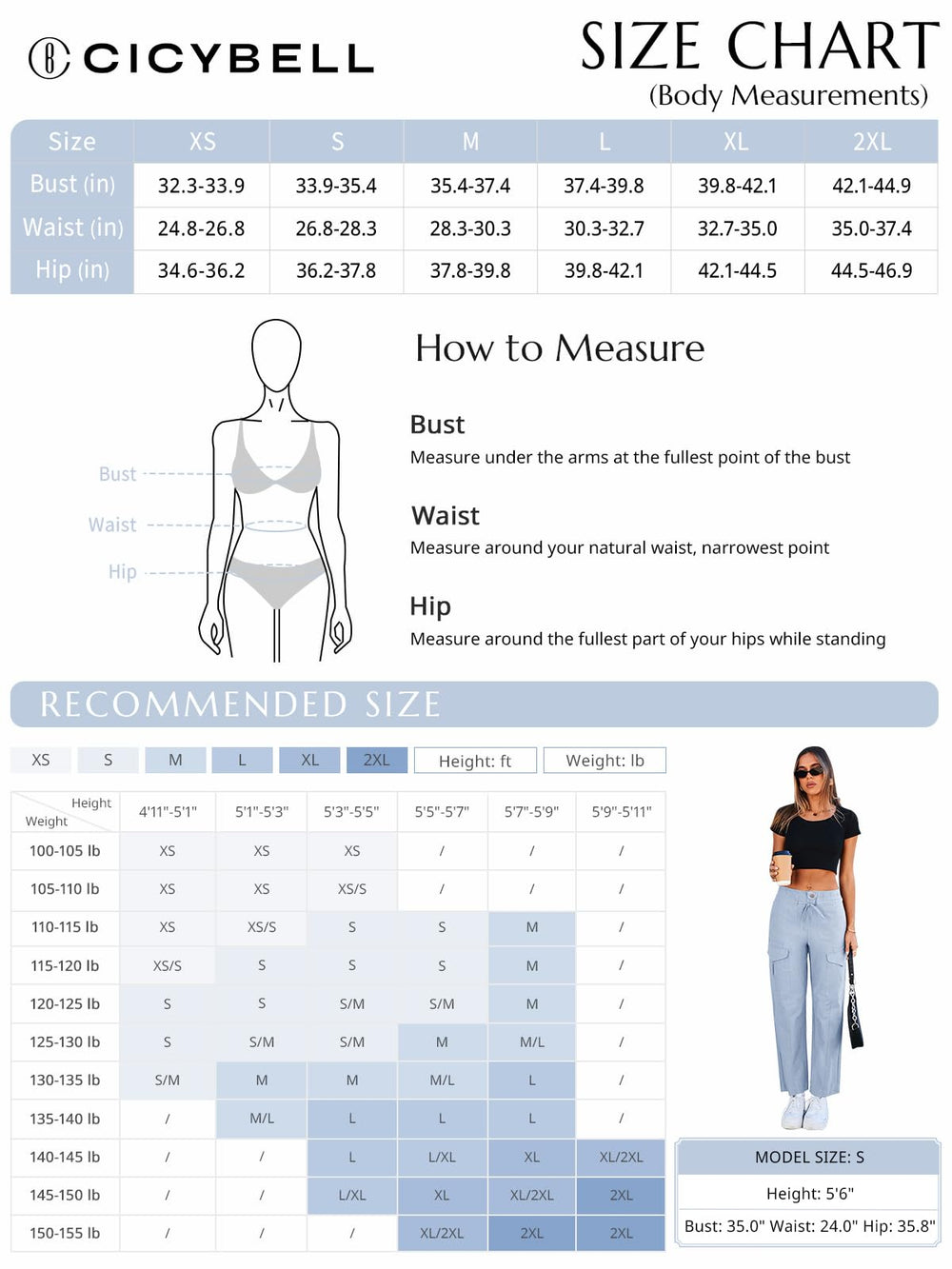 Cicy Bell flatlay with measuring tape showing sizing and proportion guidance