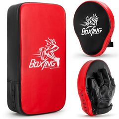 Cididu front view showing mitts and kick pad, clear layout and portability benefit