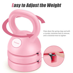 Cisleb kettlebell weight plate detail highlighting easy twist-lock adjustment benefit