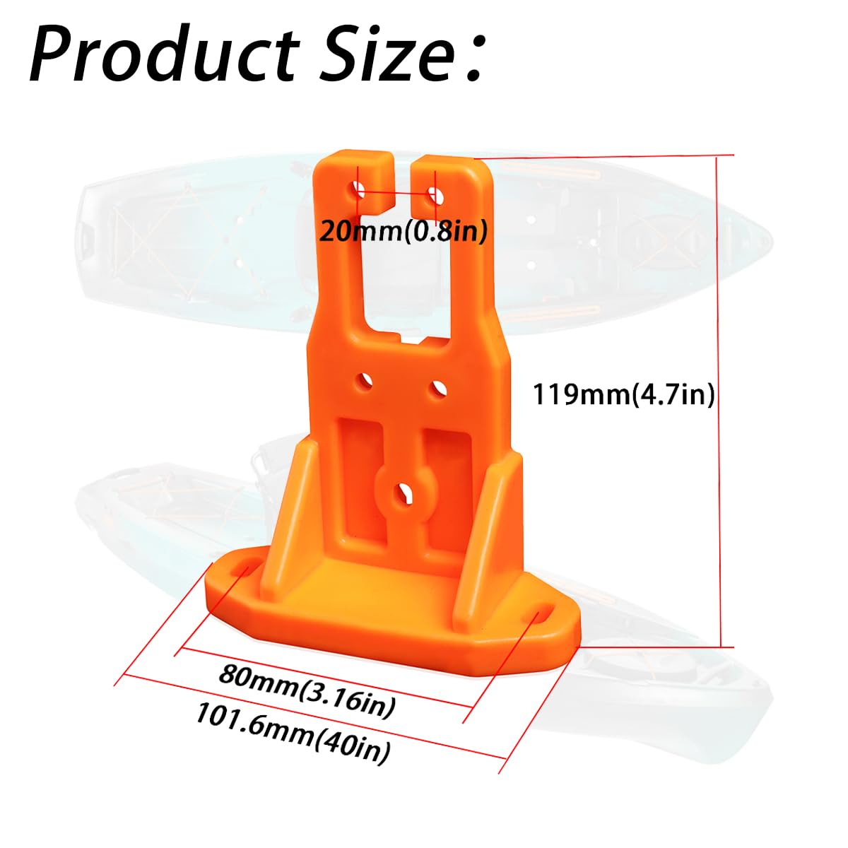 Ciuouient side profile with transducer attached demonstrating tidy low-profile fit