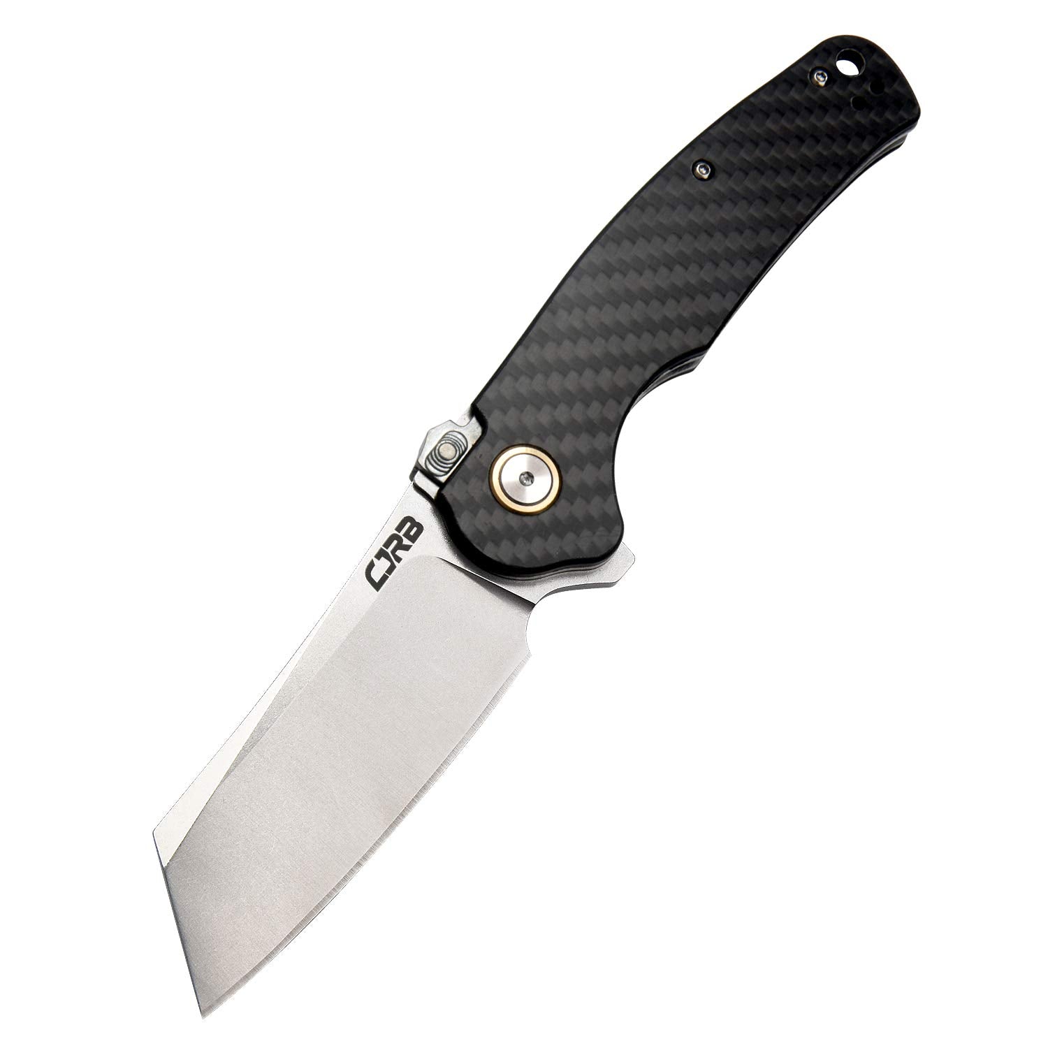 CJRB Crag front profile showing blade and handle, highlighting balanced design