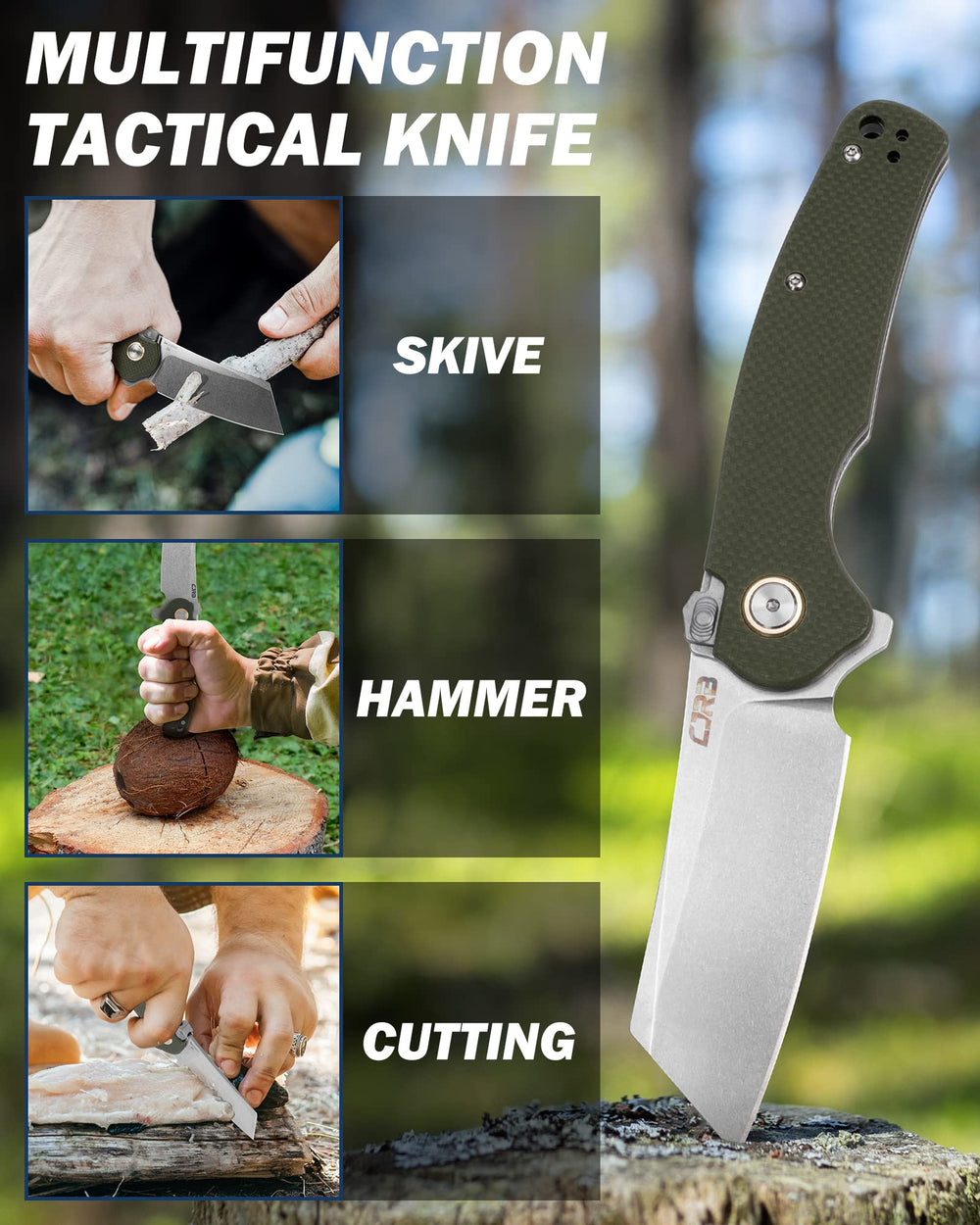 CJRB Crag cutting rope outdoors illustrating practical field utility