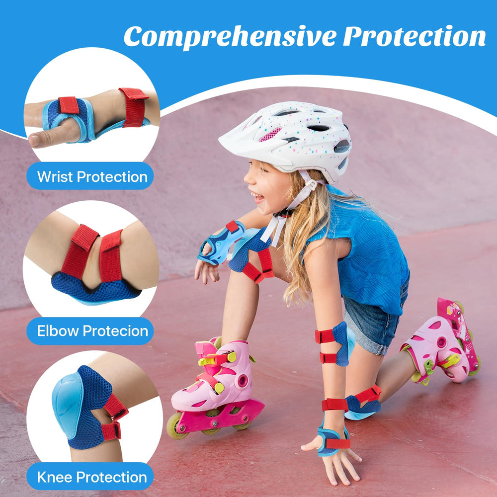 CKE full set in use with child skating offering visible fall protection benefit