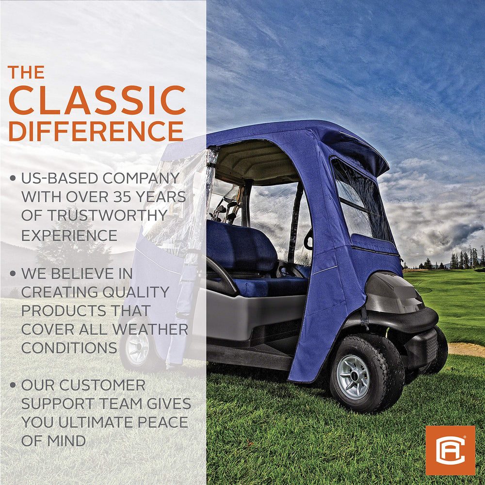 Classic Accessories rear zipper close-up enabling quick access to conversion seats