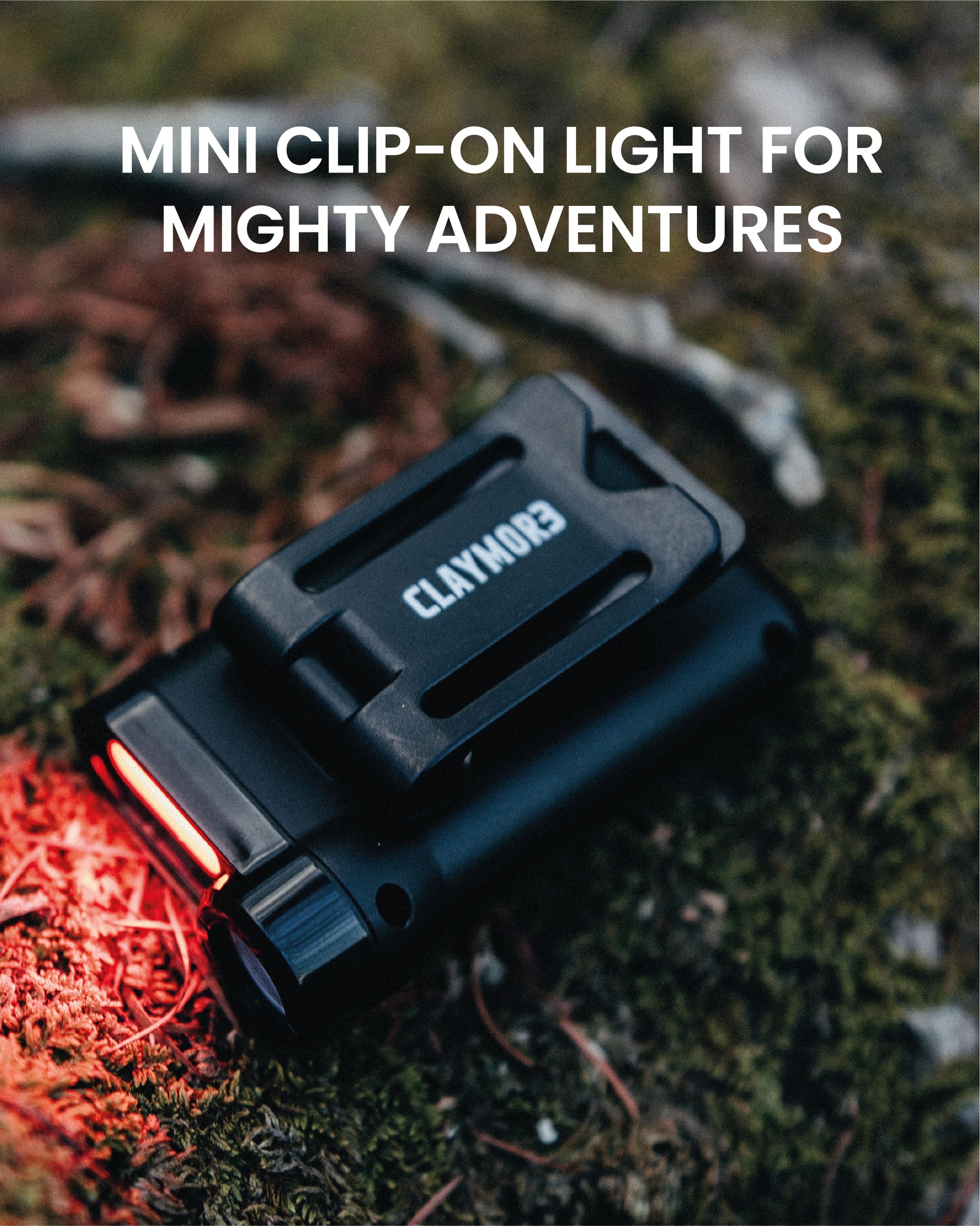 Claymore Capon 65A+ LED output close-up showing bright beam performance