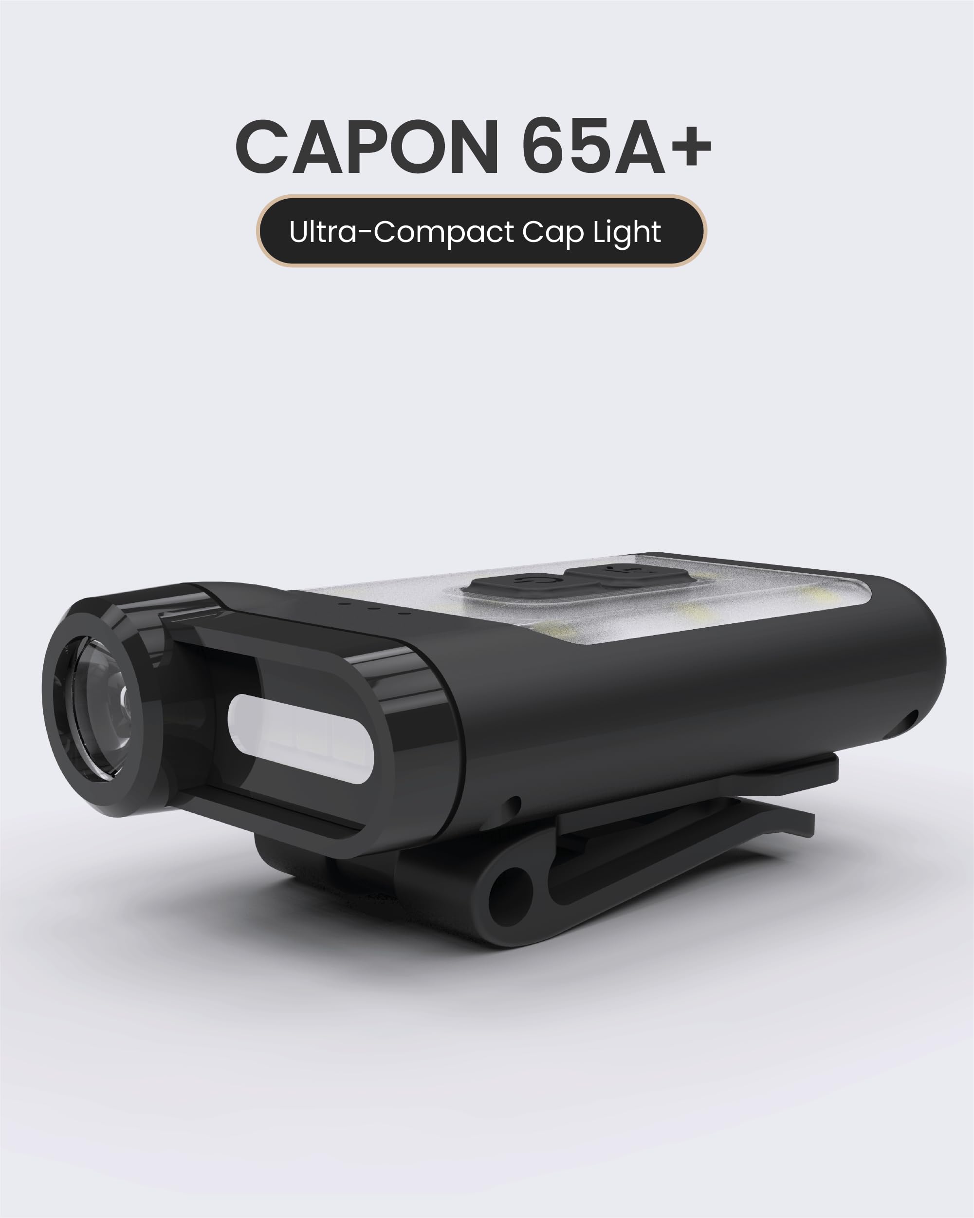 Claymore Capon 65A+ side clip detail highlighting secure attachment benefit