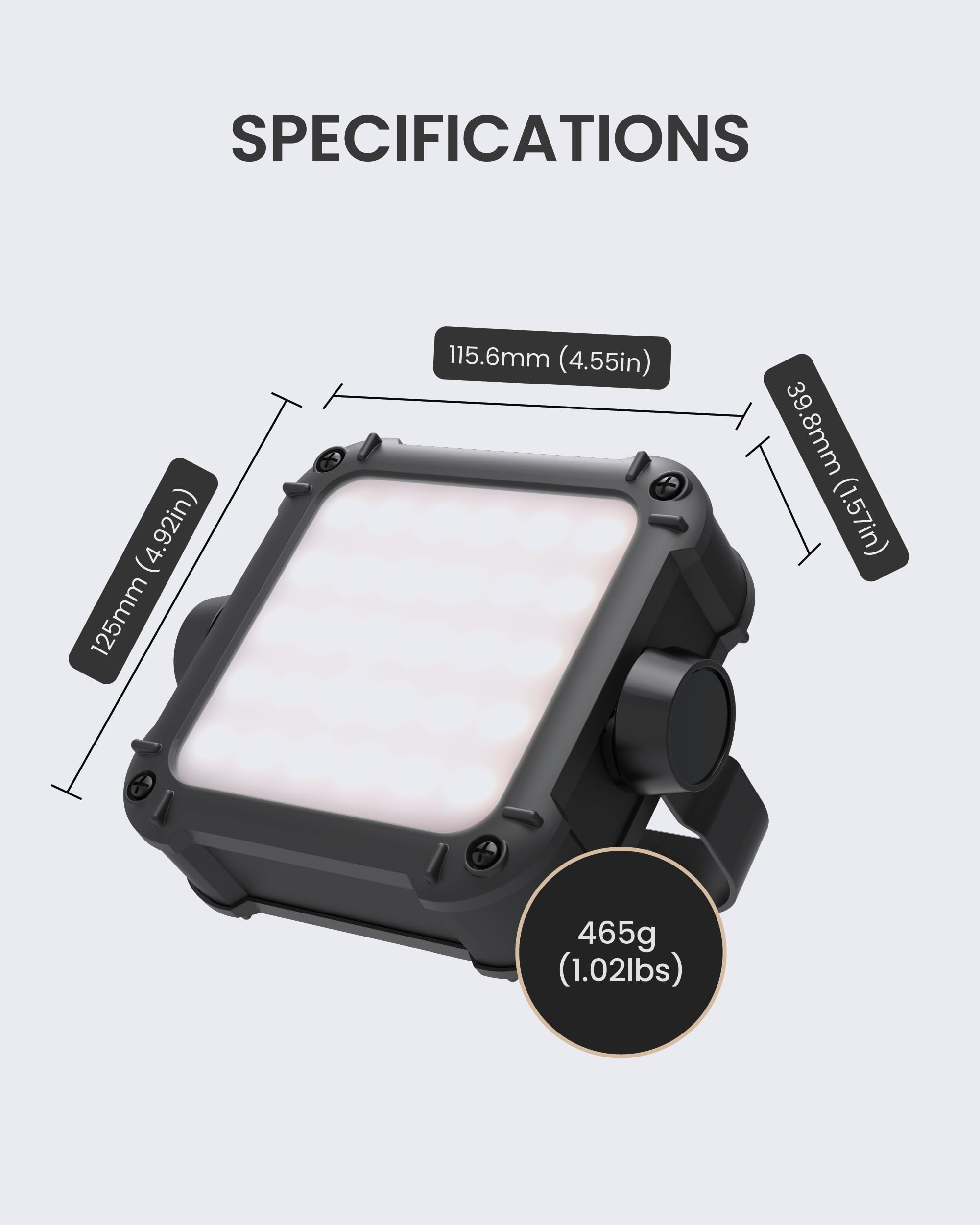 Claymore Ultra2 next to a hand showing compact size and portable convenience