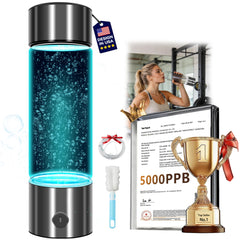 Clcepore front angled bottle showing sleek design and portability benefit