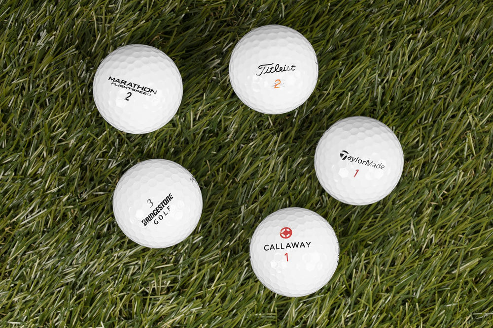 Clean Green Golf Balls teed up on grass illustrating use-ready performance