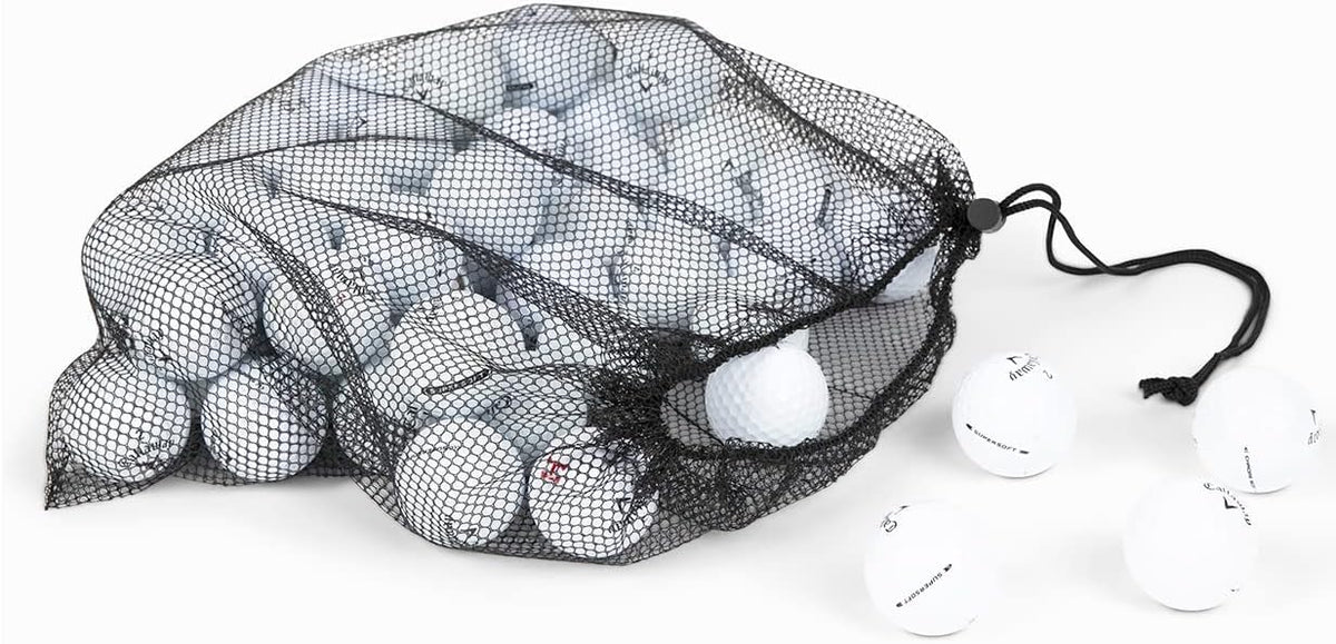 Clean Green Golf Balls front view showing mixed Callaway Super Soft balls and savings