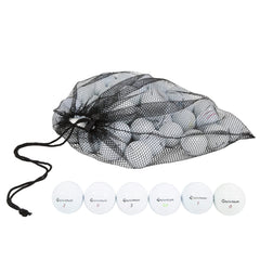 Clean Green Golf Balls front pack showing 48-count and reusable mesh bag benefit