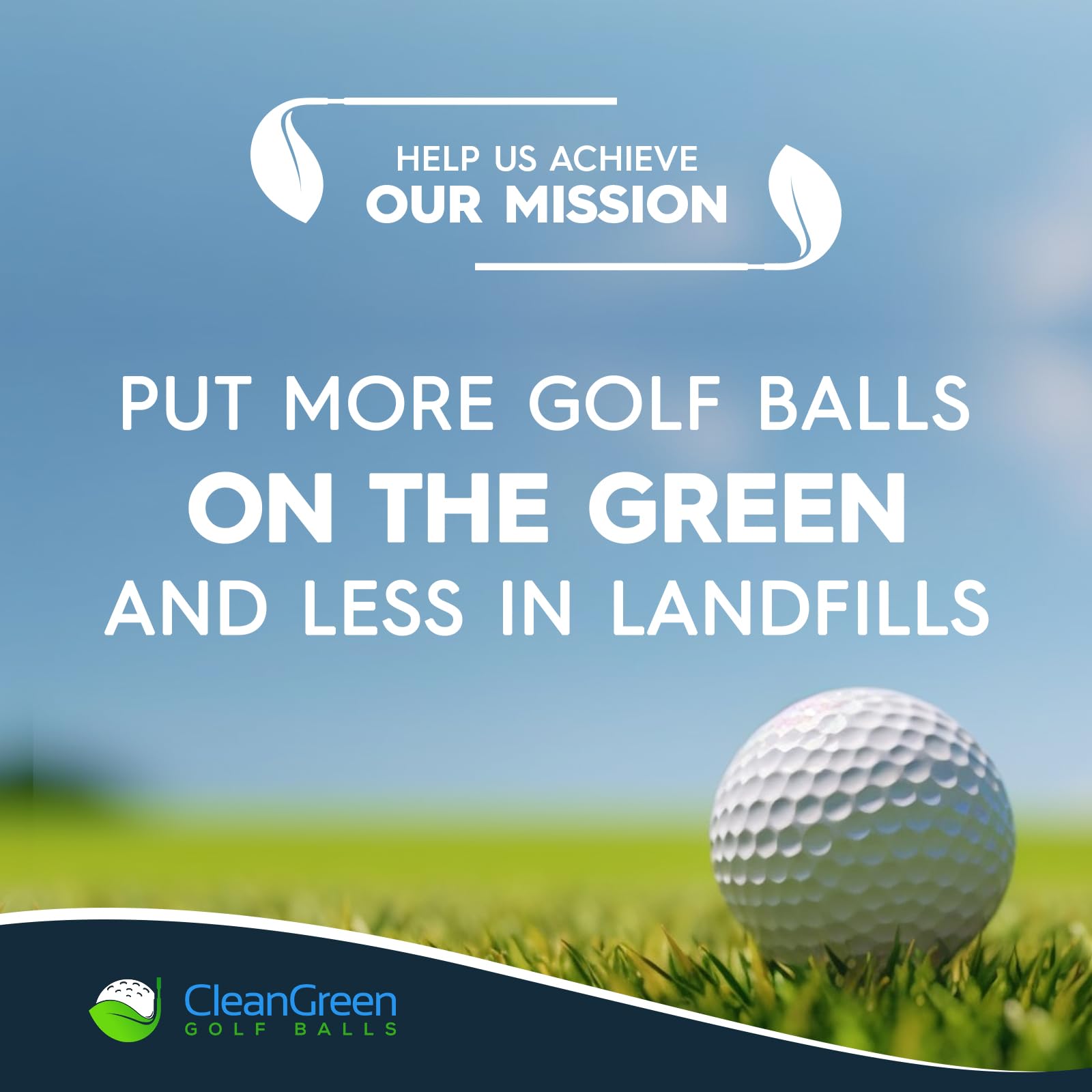 Clean Green Golf Balls in hand showing size and playability benefit for practice use