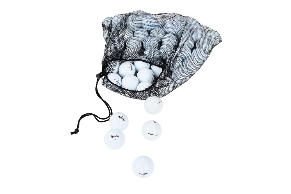 Clean Green Golf Balls visible logos and pen marks showing recycled authenticity and savings
