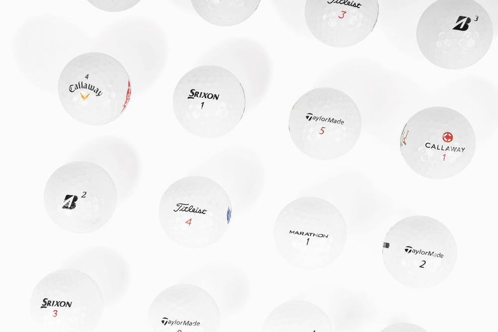 Clean Green Golf Balls at driving range with player emphasizing eco-friendly practice