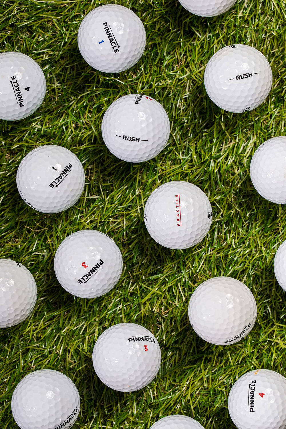 Clean Green Golf Balls made in USA label emphasizing recycled local production benefit