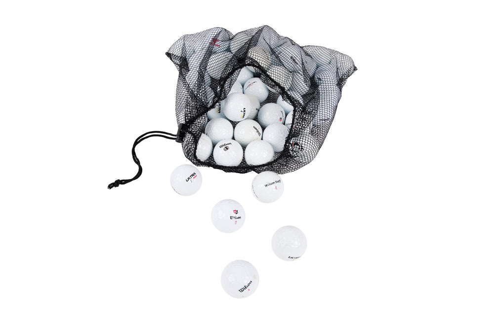 Clean Green Golf Balls used at driving range showing practice-ready durability