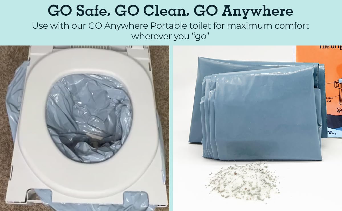 Cleanwaste sealed zip-close outer bag protecting against leaks and smells