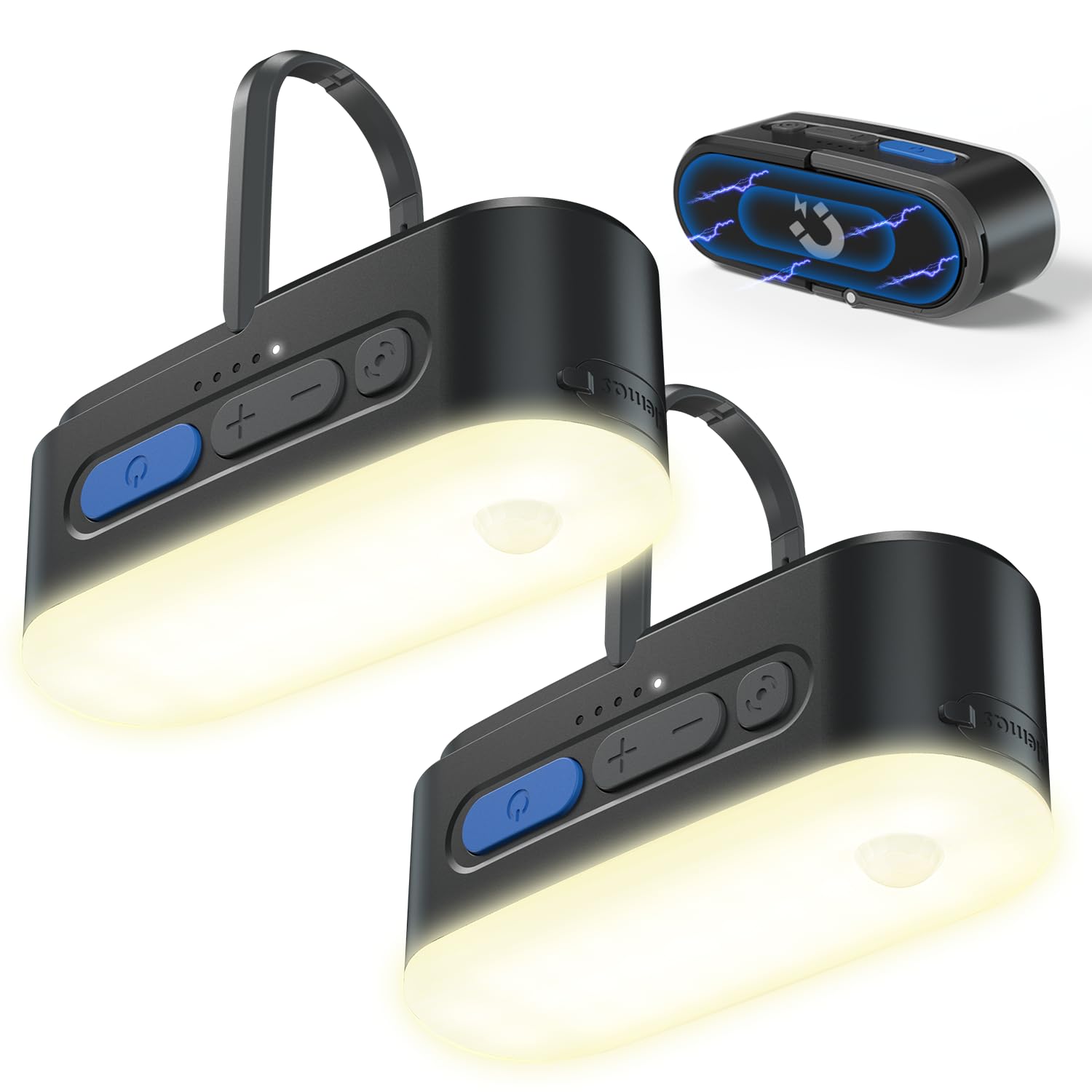 Clemas front view of lantern showing compact design and easy grip benefit