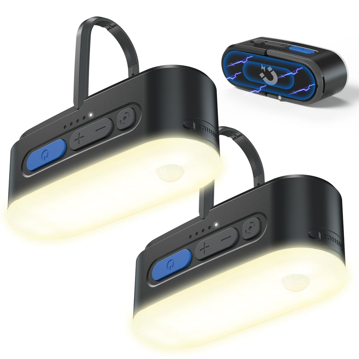 Clemas front view of lantern showing compact design and easy grip benefit