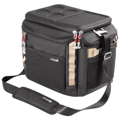 CleverMade Sequoia front view showing shape and roomy capacity for easy packing