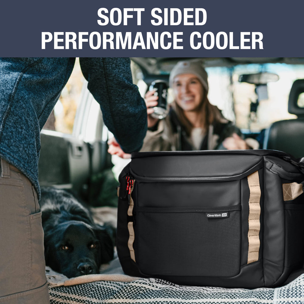 CleverMade Sequoia open interior displaying 32-can capacity and insulation benefits