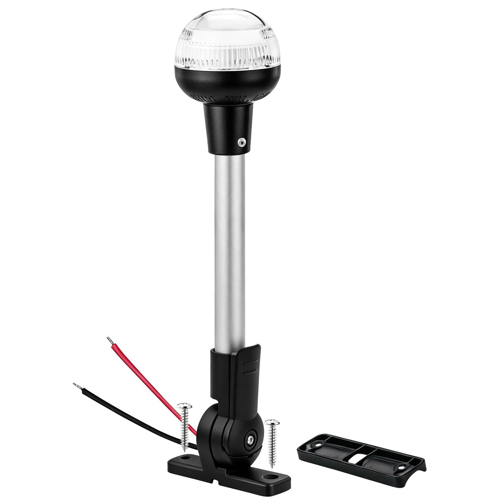 CLGMarine front view navigation light showing compact profile and clear lens for visibility