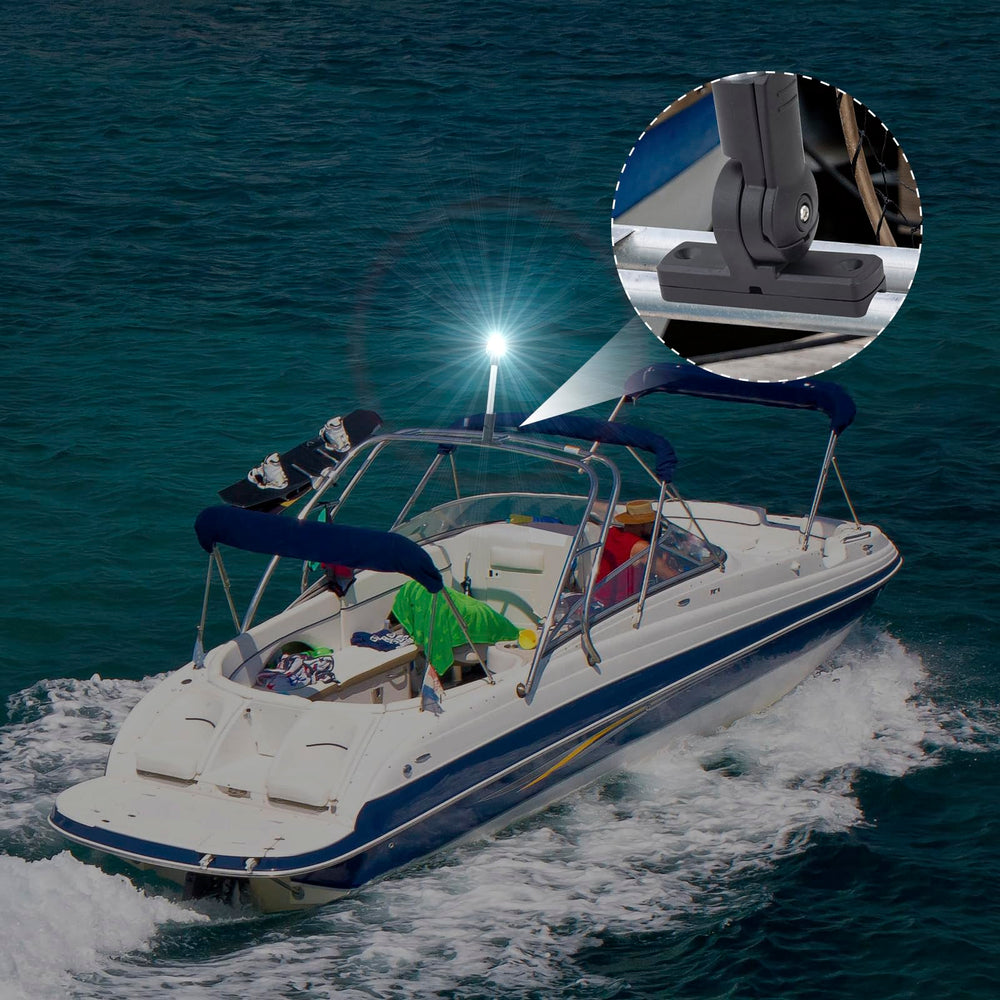 CLGMarine LED lens illumination demonstrating bright white output for 2NM visibility