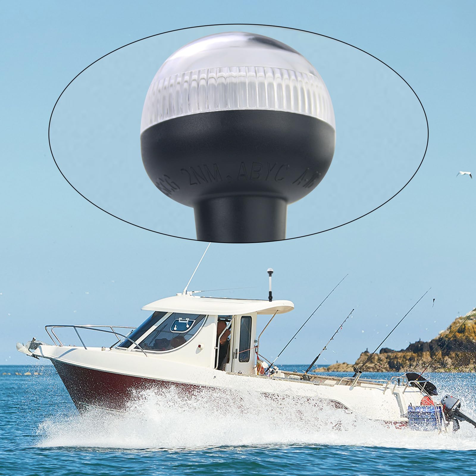CLGMarine mounting screws and base ready for horizontal installation and stable fitment