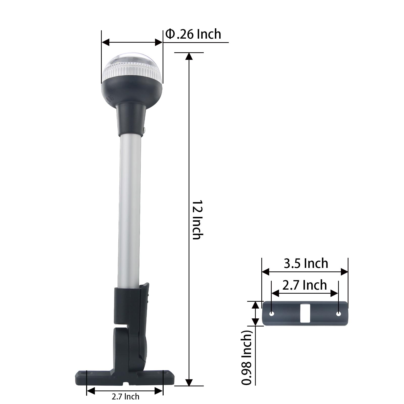 CLGMarine packaging and parts layout showing included hardware for quick installation